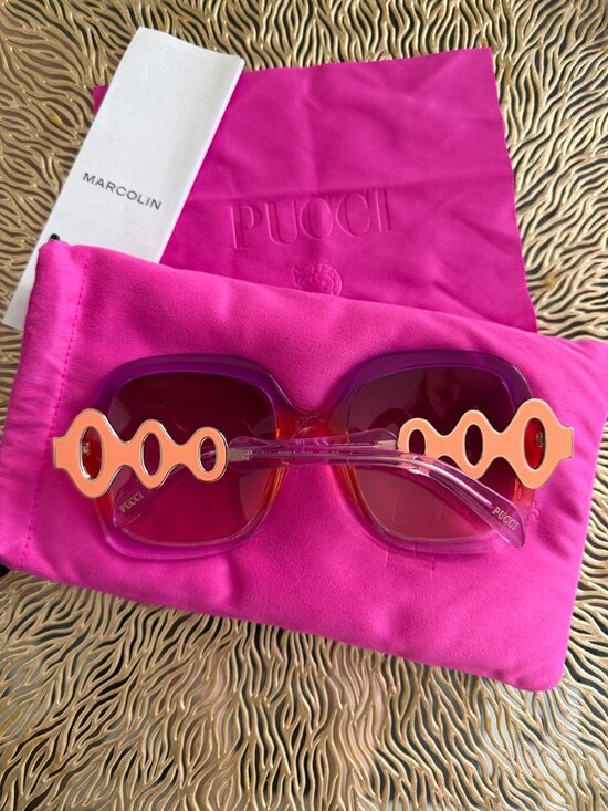 Emilio Pucci Oversized Gradient Purple and Orange Women\'s Sunglasses main image 9